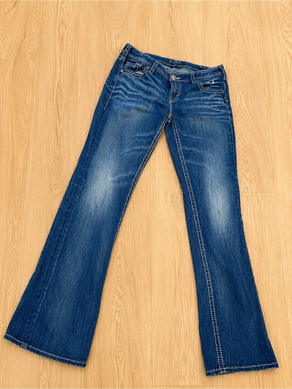 Silver Jeans Aiko Mid Straight Jeans W31 L32 Dark Wash Bootcut